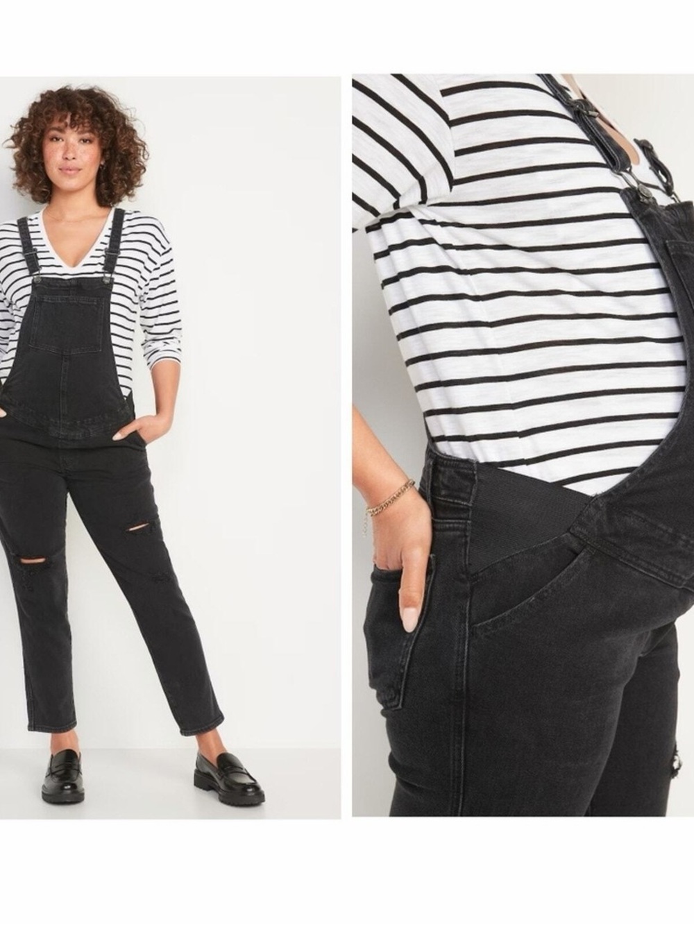 Old Navy Black Denim Women's Overalls